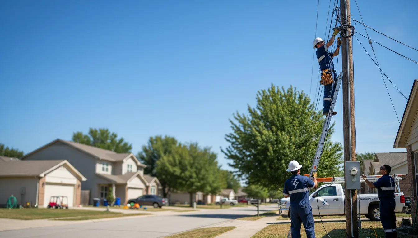 Residential electrician providing installation services in Washington, LA